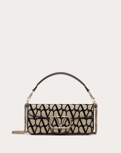 Loco Small Leather Shoulder Bag in White - Valentino Garavani