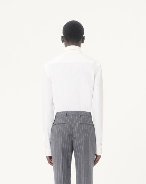 Valentino - コットンポプリン シャツ - ホワイト - メンズ - シャツ