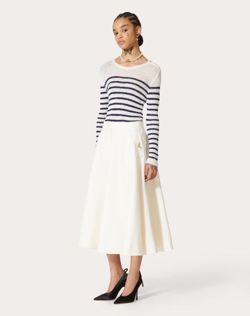 Valentino - Crepe Couture Midi Skirt - Ivory - Woman - New Arrivals