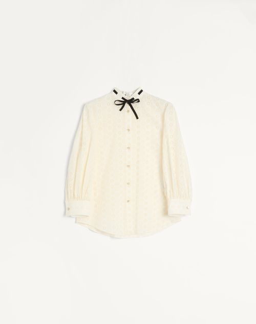 Valentino - Daisy Sangallo Polka Dot Shirt - Ivory - Woman - Gifts For Her