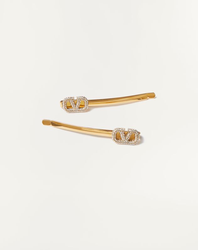 Vロゴ シグネチャー メタル ヘアクリップ for ウィメンズ インチ