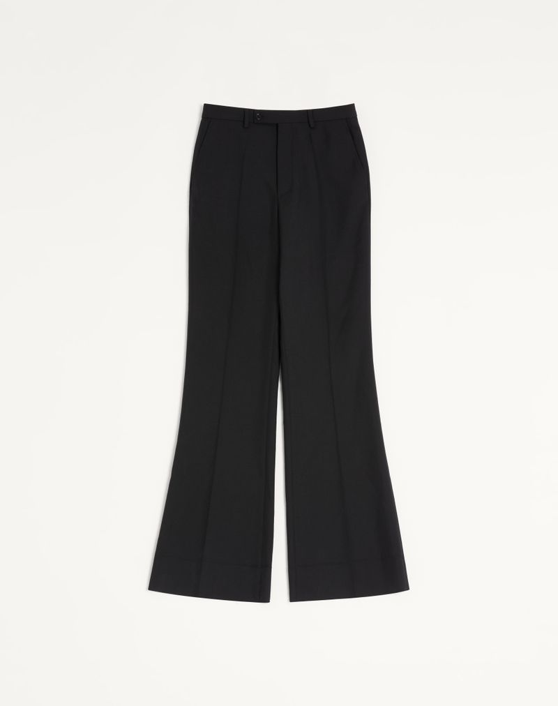 Pantalon Gabardine Nylon Noir — Valentino