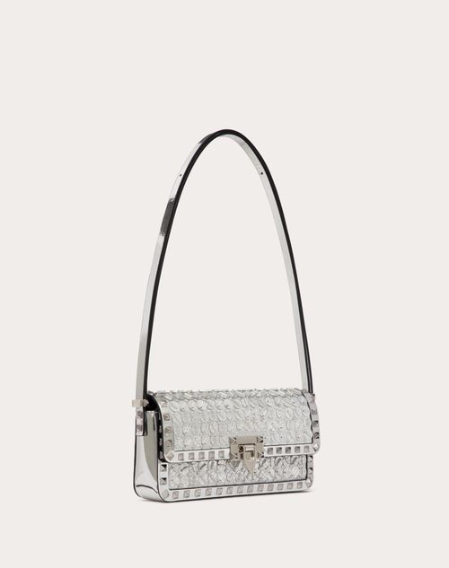 Valentino silver cheap clutch bag