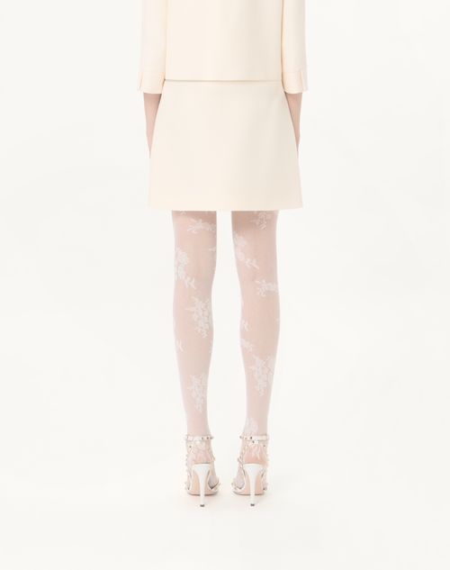 Valentino - Crepe Couture Short Skirt - Ivory - Woman - Skirts