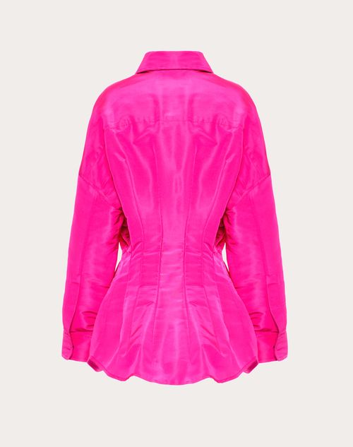 Valentino - Faille Pea Coat - Pink Pp - Woman - Shelve - Pap Pink Pp