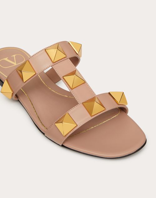 Valentino+Garavani+Women%27s+Roman+Stud+Slide+Sandal+Beige+EU+40+US+10 for  sale online