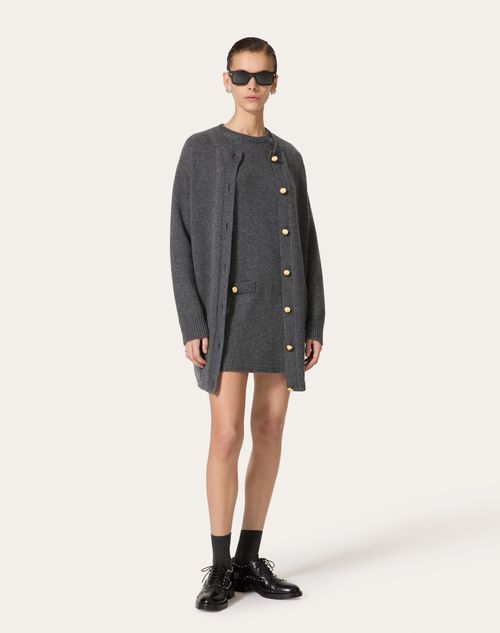 Valentino - Wool Jumper - Dark Grey - Woman - Knitwear