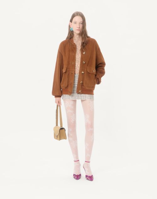 Valentino - Square Tweed Mini Skirt - Vanilla/black - Woman - Skirts