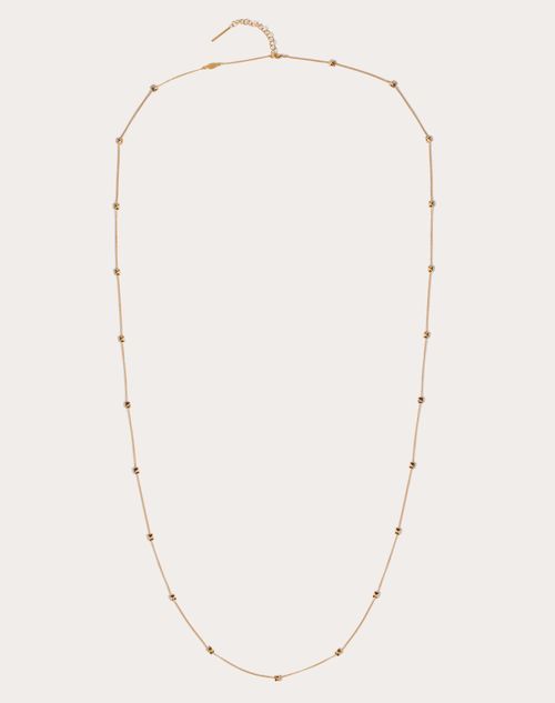 Valentino Garavani - Rockstud Necklace In Metal - Gold - Woman - Jewelry