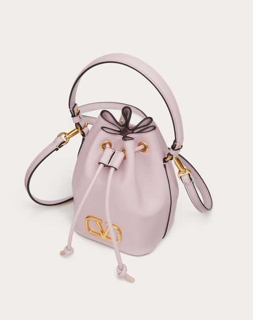 V Logo Patent Leather Shoulder Bag in Pink - Valentino Garavani