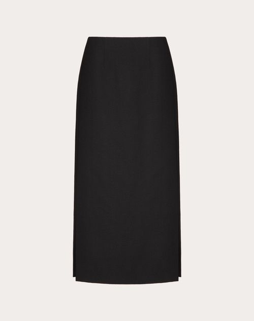 Valentino - Grisaille Midi Skirt - Black - Woman - Skirts