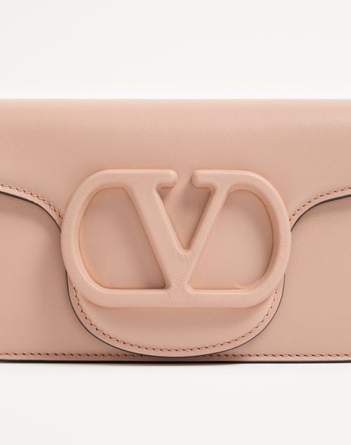 Valentino Garavani - Valentino Garavani Locò Small Shoulder Bag In Calfskin - Rose Cannelle - Woman - Shoulder Bags