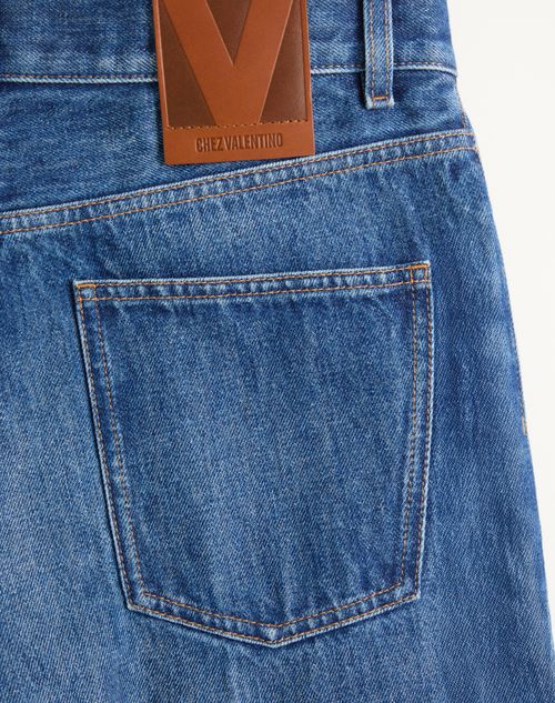 Valentino - Valentino Denim Trousers - Blue - Man - Denim