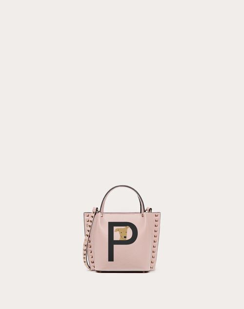 Valentino Garavani - Valentino Garavani Rockstud Pet Small Customizable Shopper - Rose Quartz/black - Woman - Rockstud Pet - Bags