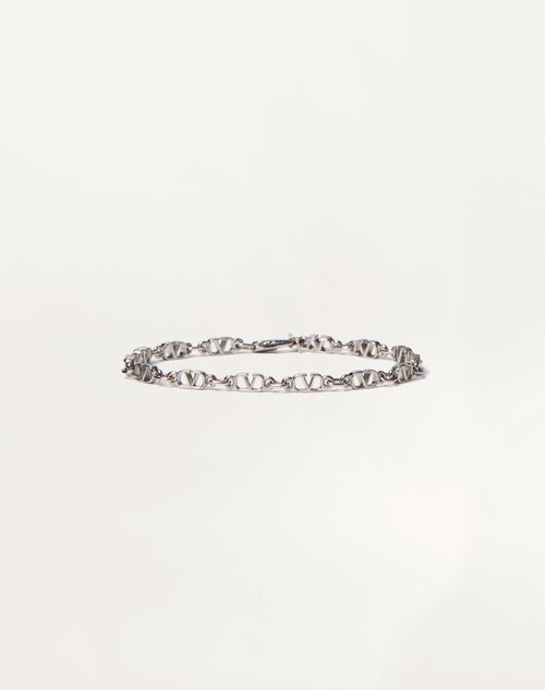 Valentino Garavani - Vlogo Signature Metal Bracelet - Palladium - Man - New Arrivals