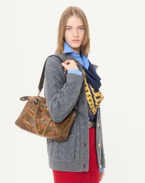 Valentino - Valentino Wool And Cashmere Cardigan - Grey - Woman - Knitwear