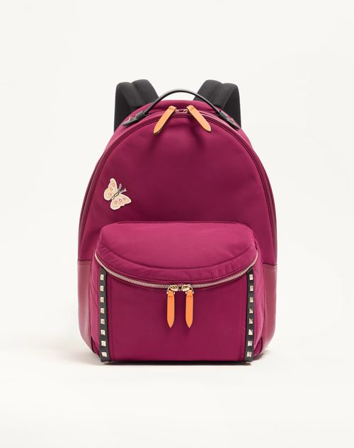 Valentino Garavani - Rockstud Backpack In Technical Fabric - Insolent - Man - Backpacks