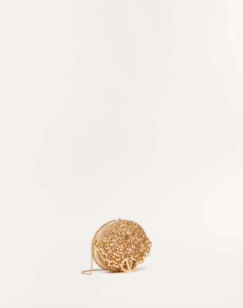 Valentino Garavani - Valentino Garavani Minaudiere Carry Secrets With Chain
 - Gold - Woman - Clutches