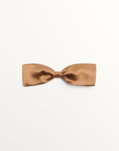 Valentino Garavani - Valentie Silk Bow Tie - Brown - Man - Soft Accessories