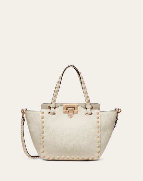 Mini Rockstud Calfskin Bag for Woman in Poudre | Valentino US