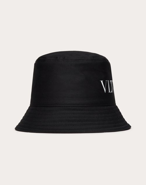 Valentino Garavani - Vltn Bucket Hat - Black - Man - Hats And Gloves