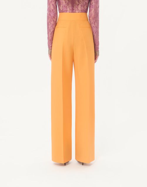 Valentino - British Mohair Trousers - Orange - Woman - Trousers And Shorts