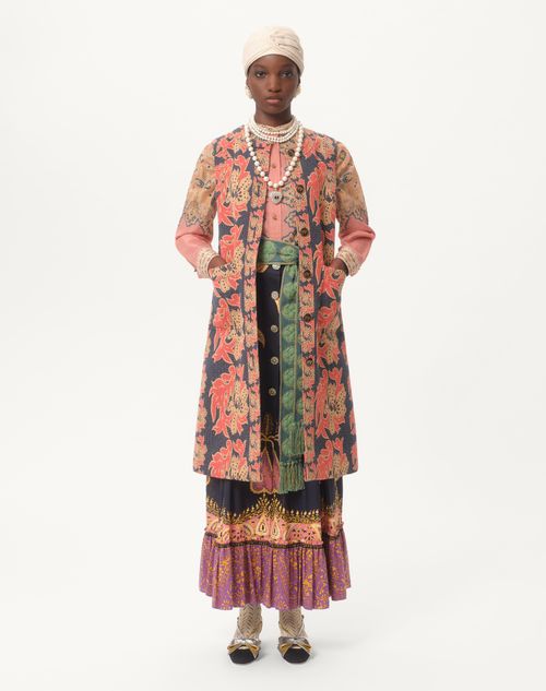 Valentino - Gonna In Mussola Voyage Imaginaire - Multicolor - Donna - Gonne