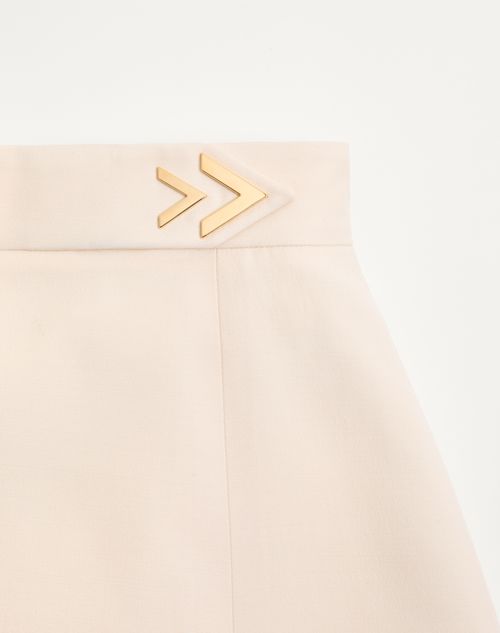 Valentino - Crepe Couture Midi Skirt - Vanilla - Woman - Skirts