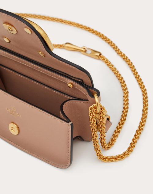 Micro Bag With Locò Chain In Metallic Calfskin for Woman in