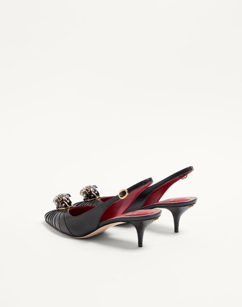 Valentino Garavani - Panthea Goatskin Pumps 55mm - Black - Woman - Pumps