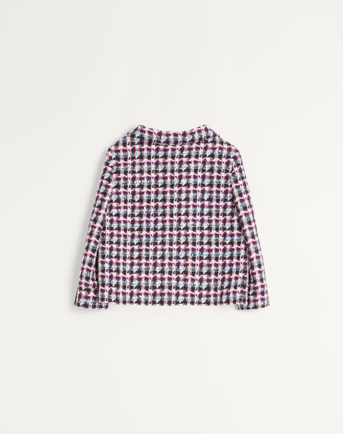 Valentino - Multicoloured Sequin Tweed Jacket - Multicolour - Woman - Jackets And Blazers