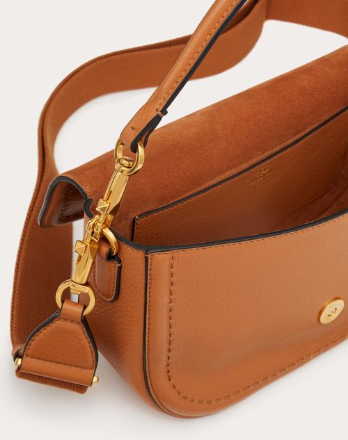 Locò Calfskin Shoulder Bag for Woman in Rose Cannelle