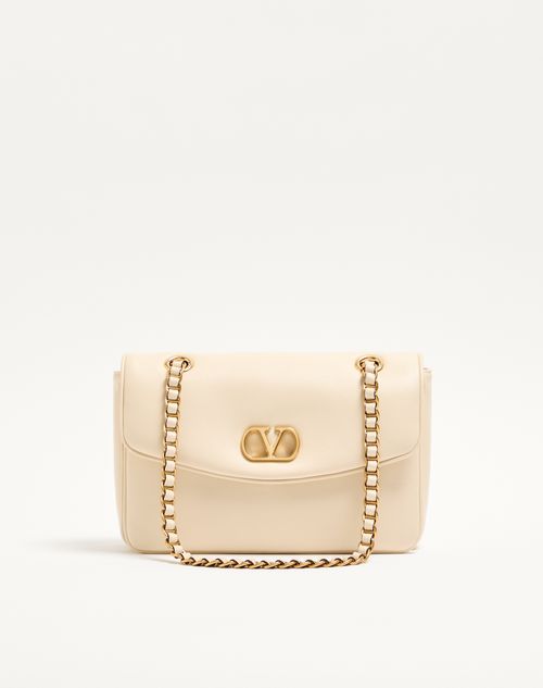 Valentino Garavani - Valentino Garavani Djuna Medium Chain Bag In Nappa Leather - Butter - Woman - Shoulder Bags