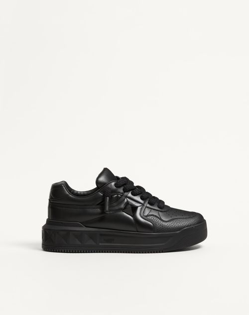 Valentino Garavani - One Stud Xl Nappa Leather Low-top Sneaker - Black - Man - Sneakers