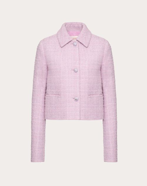 Valentino - Glace Tweed Jacket - Lilac - Woman - Jackets And Blazers