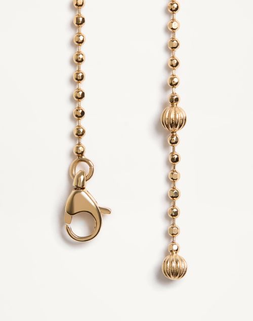 Valentino Garavani - Ovalette Bracelet In Metal And Swarovski® Crystals - Gold/crystal - Woman - Accessories