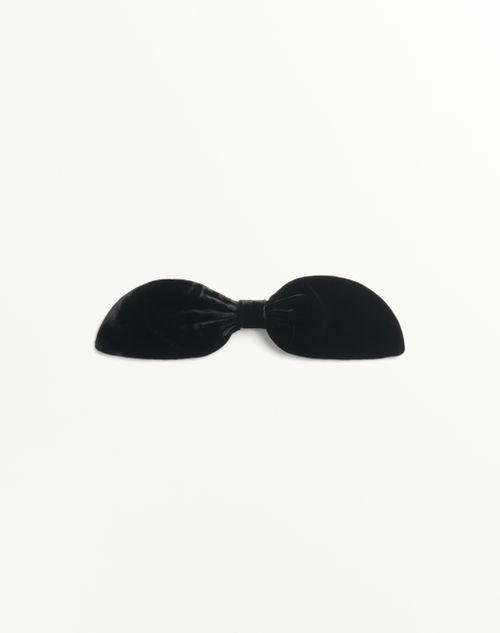 Valentino Garavani - Valentie Velvet Bow Tie - Black - Man - Soft Accessories