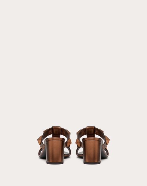 Valentino Roman Stud Slide Brown