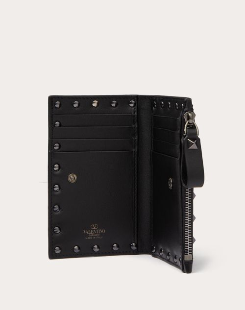 Valentino rockstud best sale card holder