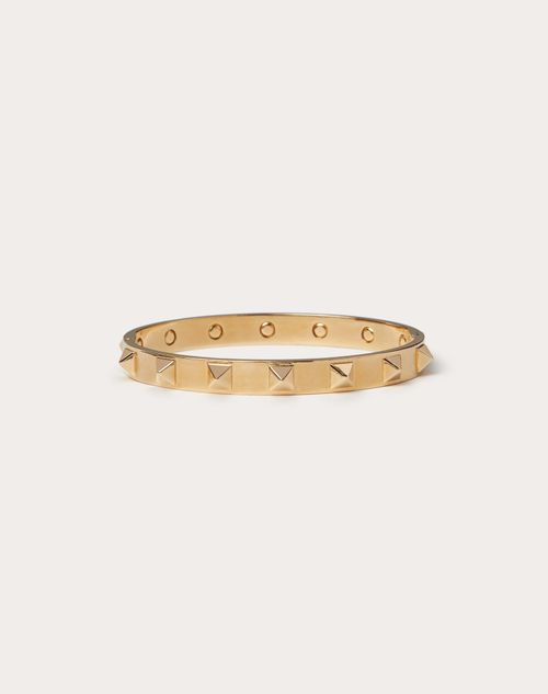 Rockstud Metal Bangle for in Gold | Valentino US