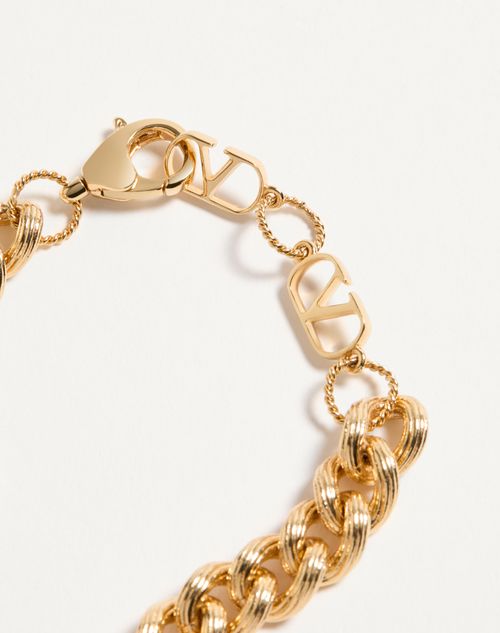 Valentino Garavani - Coeur Royal Bracelet In Metal, Enamel And Swarovski® Crystals - Gold/black/crystal - Woman - Jewellery