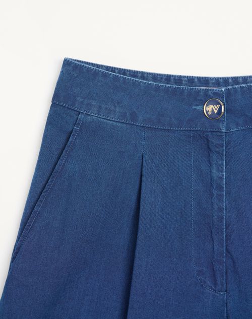 Valentino - Denim Pants - Blue - Woman - Denim