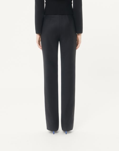 Valentino - Valentino Soft Sheen Wool Trousers - Black - Woman - Trousers And Shorts
