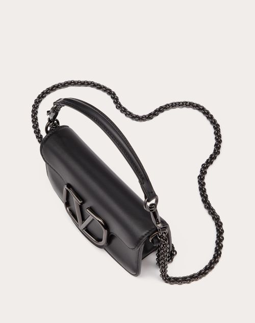 Valentino Garavani Loco Small Shoulder Bag In Calfskin for Woman in Black Valentino US