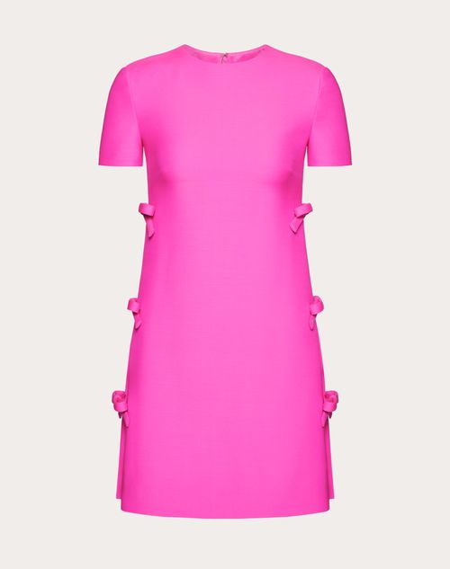 Valentino - Crepe Couture Short Dress With Bow Detail - Pink Pp - Woman - Short