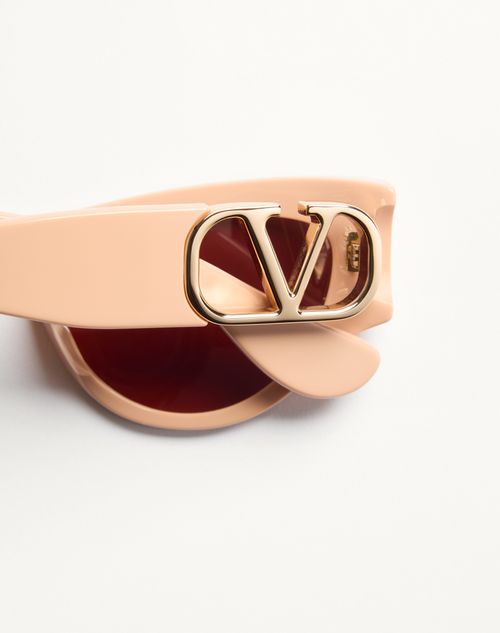 Valentino - Cat-eye Acetate Eyewear - Beige/brown - Woman - Eyewear