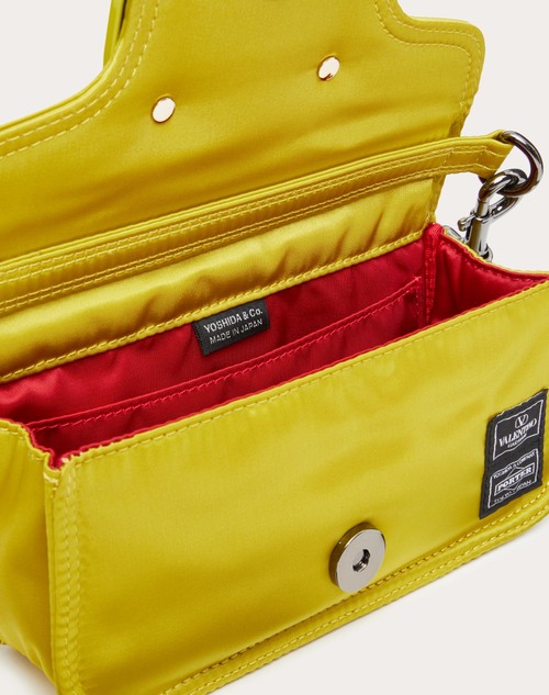 Valentino Garavani Yellow Small Locò Baguette Bag