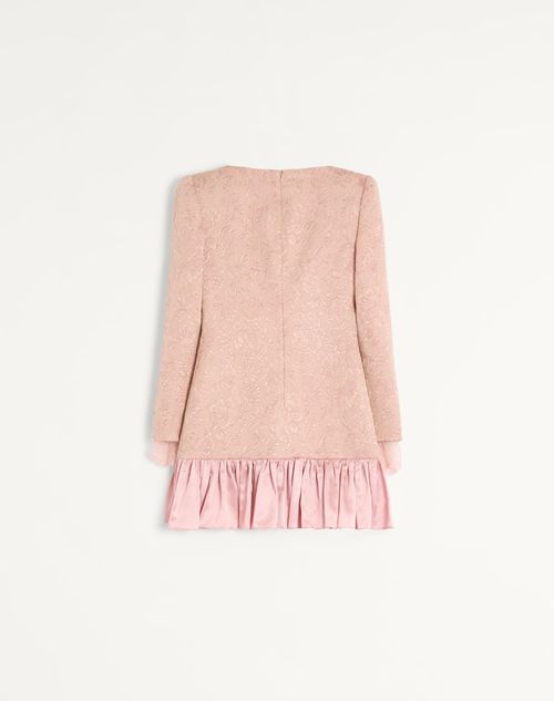 Valentino - Floral Matelassé Short Dress - Vintage Rose - Woman - Dresses