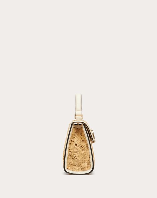 Two-tone Raffia Vsling Handbag main image 1