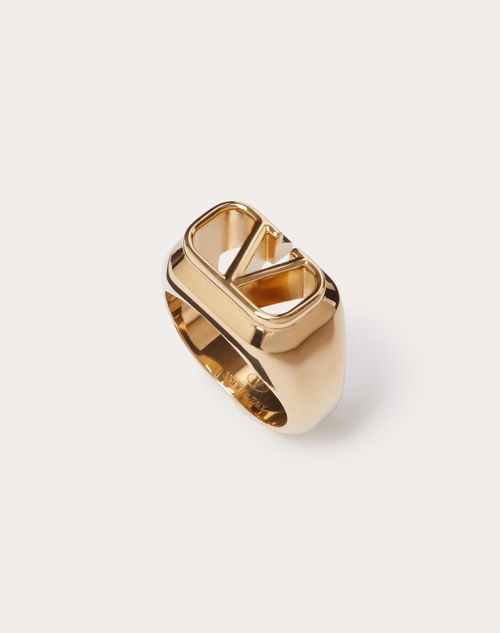 Valentino Garavani Men's Vlogo Signature Metal Ring